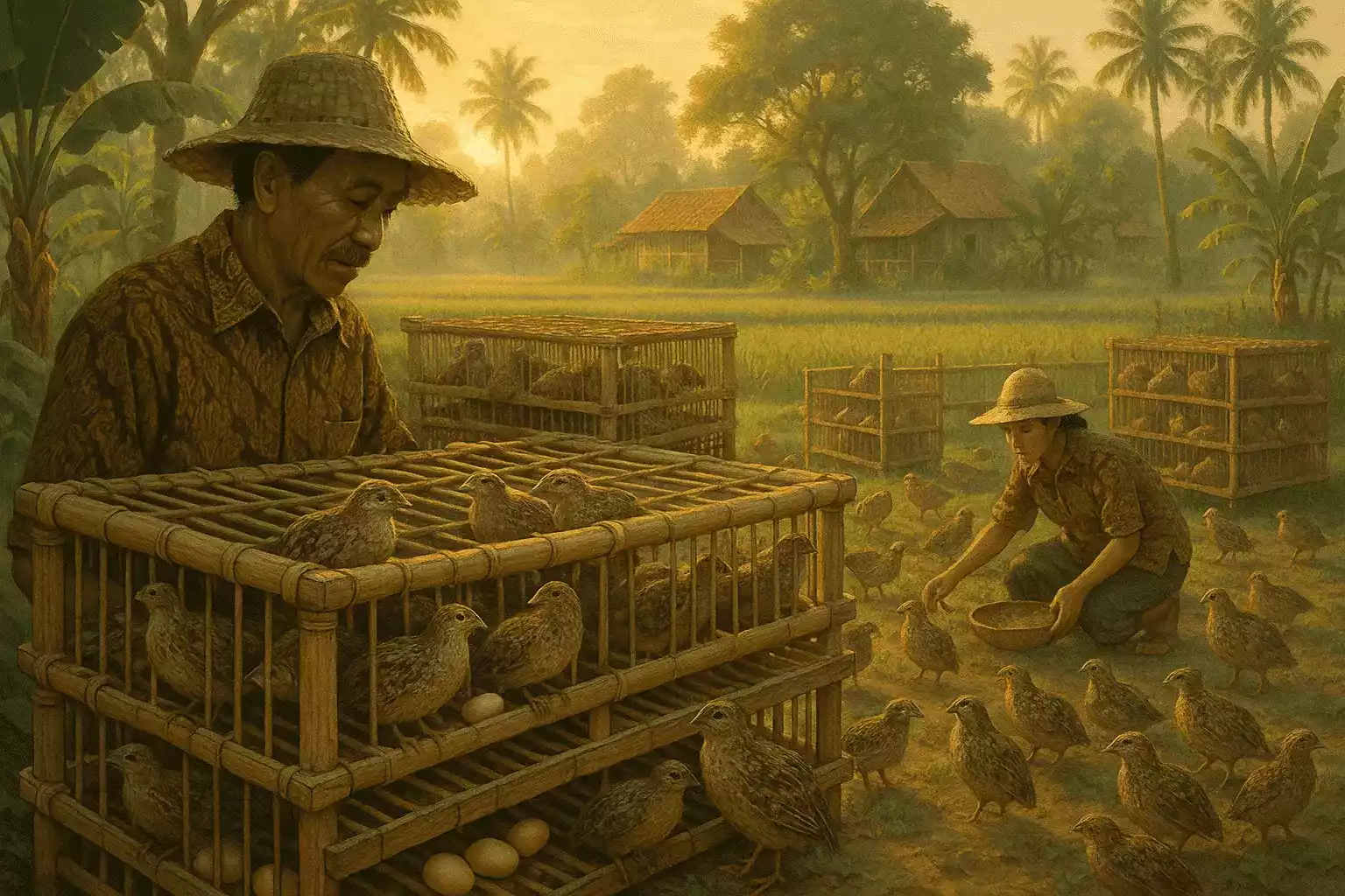 DOQ Puyuh Berkualitas untuk Ternak Telur & Daging, Panen Cepat & Untung Besar